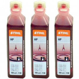 3x Stihl 2 Stroke Oil One Shot 100ml Bottles 0781 319 8401