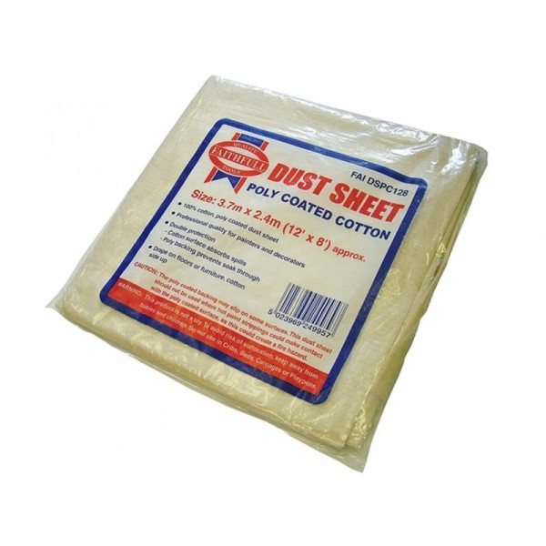 Buy Faithfull Hand Tools Sheet Cotton Twill Poly 12ft x 8ft Online - Workshop Equipment
