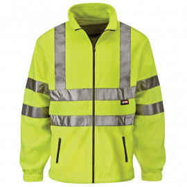 Scan Hi Visibility Yellow Full Zip Fleece Xx Large