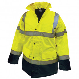 Scan Hi Vis Motorway Jacket Yellow Black M 39 41in