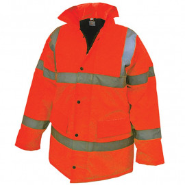 Scan Hi Vis Motorway Jacket Orange L 42 44in