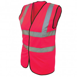 Scan Hi Vis Waistcoat Pink M 39 41in
