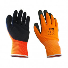 Scan Scaglolatol Orange Foam Latex Coated Glove 13g Large