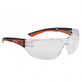 Bolle Slam+ Safety Spectacles Clear Platinum