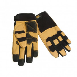 Kunys Hybrid 275 Top Grain Leather Neoprene Cuff Gloves Large