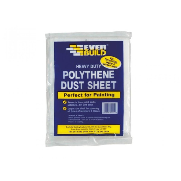 Buy Everbuild Polythene Dust Sheet 12 x 9 Online - Workshop Equipment Buy Everbuild Polythene Dust Sheet 12 x 9 Online - Workshop Equipment