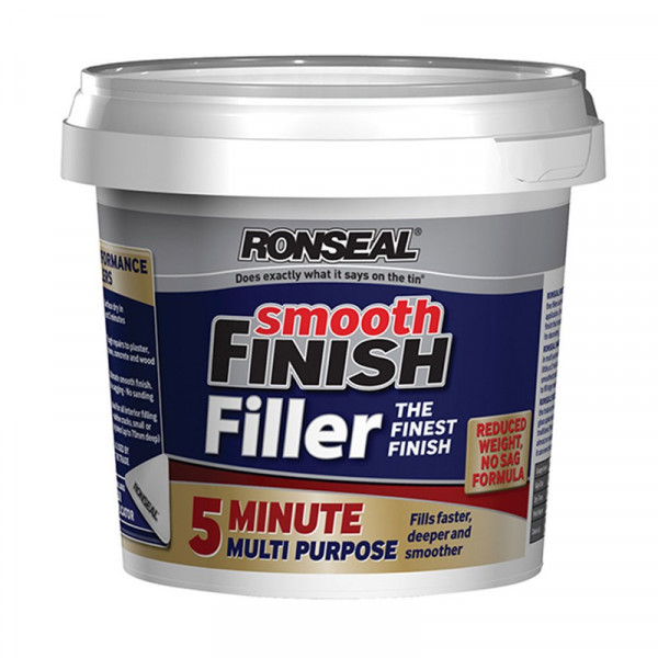 Buy Ronseal Smooth Finish 5 Minute Multi Purpose Filler Tub 600 ml Online - Adhesive Tapes & Glues & Accessories|Chemical Products
