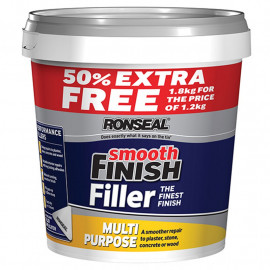 Ronseal Smooth Finish Wall Filler Ready Mixed 1.2kg +50 Percent