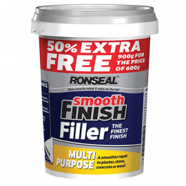 Ronseal Smooth Finish Wall Filler Ready Mixed 600g +50 Percent