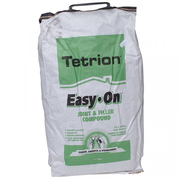 Buy Tetrion Easy On Filling Jointing Compound 5kg Sack Online - Adhesive Tapes & Glues & Accessories|Chemical Products Buy Tetrion Easy On Filling Jointing Compound 5kg Sack Online - Adhesive Tapes & Glues & Accessories|Chemical Products