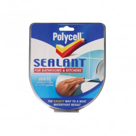 Polycell Seal Strip Bathroom Kitchen 22mm White