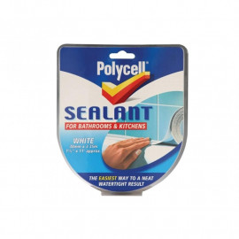 Polycell Seal Strip Bathroom Kitchen 41mm White
