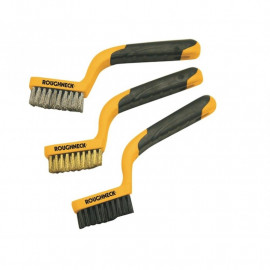 Roughneck Narrow Brush Set of 3 Soft Grip