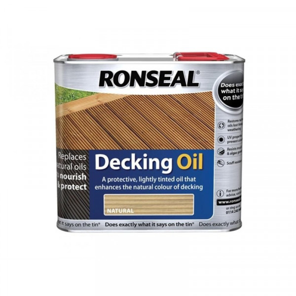 Buy Ronseal Decking Oil Clear 5 Litre Online - Paint