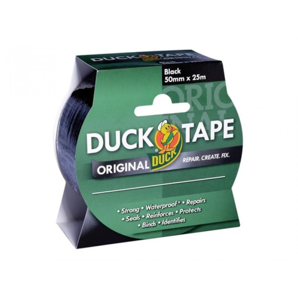 Buy Shure Tape Duck Tape Original 50mm x 25m Black Online - Adhesive Tapes & Glues & Accessories