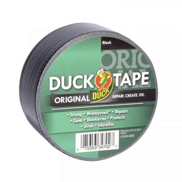 Buy Shure Tape Duck Tape Original 50mm x 50m Black Online - Adhesive Tapes & Glues & Accessories