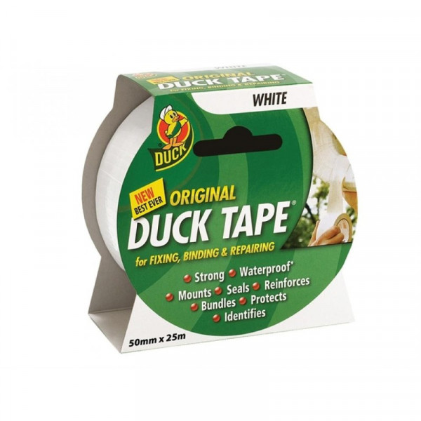 Buy Shure Tape Duck Tape Original 50mm x 25m White Online - Adhesive Tapes & Glues & Accessories
