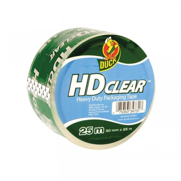 Buy Shure Tape Duck Tape Packaging HD Clear 50mm x 25m Online - Adhesive Tapes & Glues & Accessories