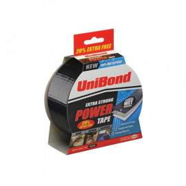 Unibond Powertape Black 50mm X 25m + 20 Percent Free