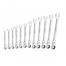 Britool Rapid Ratchet Flexible Head Spanner Set 12 Piece