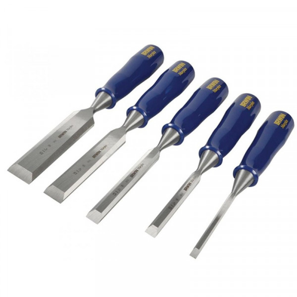 Buy Irwin Marples M444 Blue Chip Bevel Edge Chisel Set of 5 Online - Chisels
