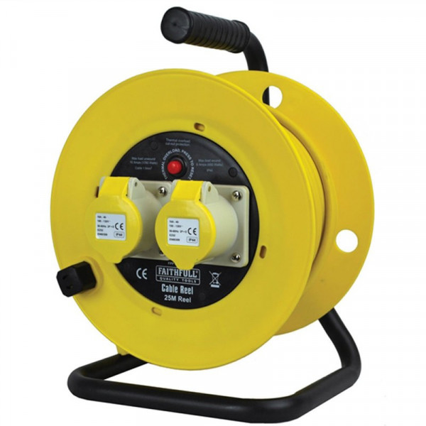 Buy Faithfull Power Plus Cable Reel 25m 16amp 110 Volt Online - Electrical Equipment Buy Faithfull Power Plus Cable Reel 25m 16amp 110 Volt Online - Electrical Equipment