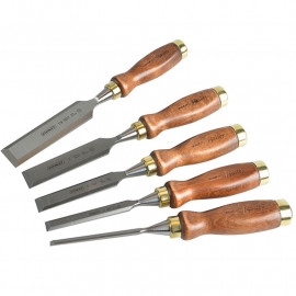 Stanley Bailey Chisel Set of 5 in Leather Pouch