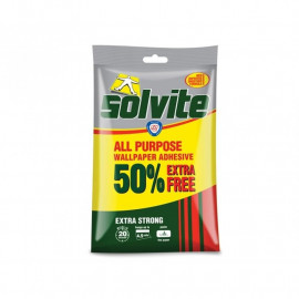 Solvite All Purpose Wallpaper Paste Sachet 3 Roll + 50 Percent Free