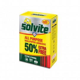 Solvite All Purpose Wallpaper Paste Sachet 20 Roll + 50 Percent Free