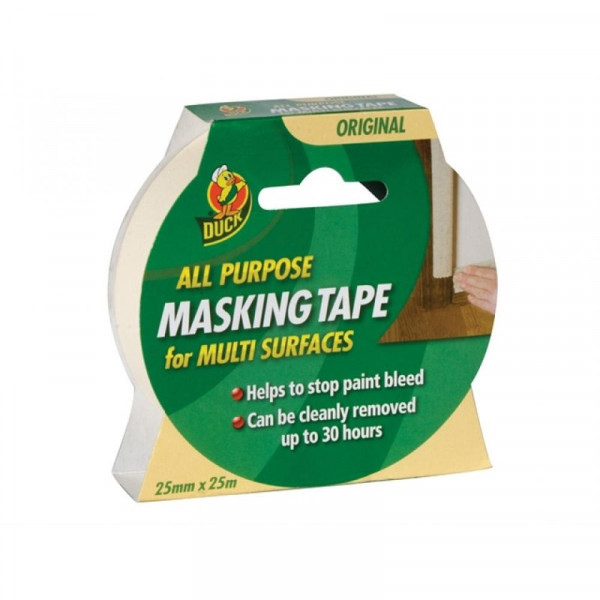 Buy Duck Tape All Purpose Masking Tape 25mm x 25m Online - Adhesive Tapes & Glues & Accessories