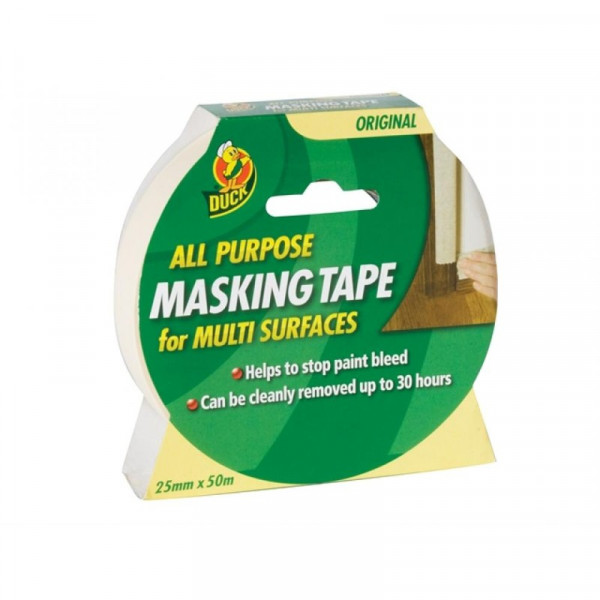 Buy Duck Tape All Purpose Masking Tape 25mm x 50m Online - Adhesive Tapes & Glues & Accessories