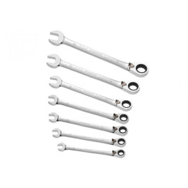 Britool Set of 7 Ratchet Combination Spanners 8 19mm