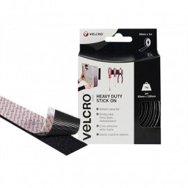 Velcro Heavy Duty Stick on Tape 50mm X 1m Black