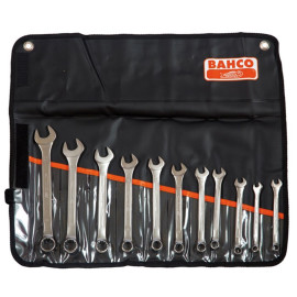 Bahco Bah111mset11 Combi Spanner Set 11 Piece Chrome Polish
