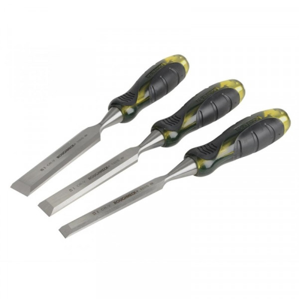 Buy Roughneck Professional Bevel Edge 13mm 19mm 25mm Chisel Set Online - Chisels