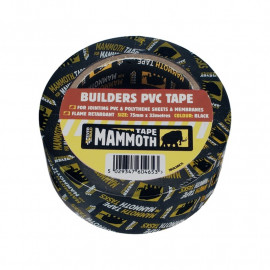 Everbuild Builders Pvc Tape Black 75mm X 33m