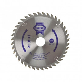 Faithfull Circular Saw Blade 190 X 162030mm X 40t Fine Cross Cut