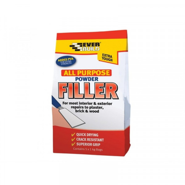 Buy Everbuild All Purpose Powder Filler 5kg Online - Adhesive Tapes & Glues & Accessories|Chemical Products Buy Everbuild All Purpose Powder Filler 5kg Online - Adhesive Tapes & Glues & Accessories|Chemical Products
