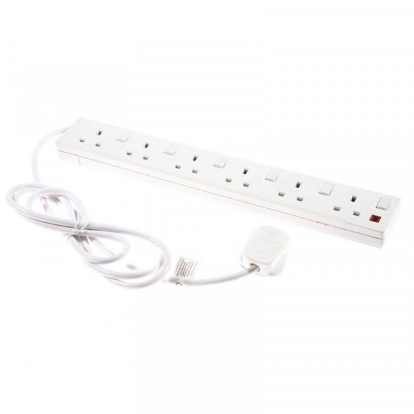 Buy SMJ Extension Lead 240 Volt 6 Way 13A Switched Neon 2 Metre Online - Consumer Electronics