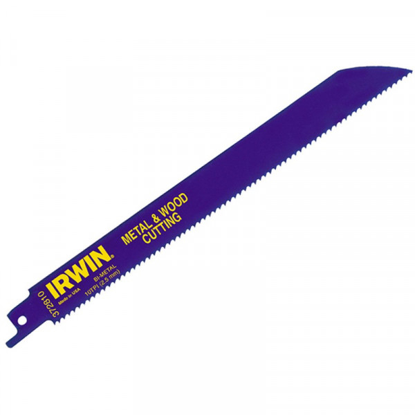 Buy Irwin Sabre Saw Blade 810R 200mm Metal Wood Cutting Pack of 2 Online - Workshop Equipment