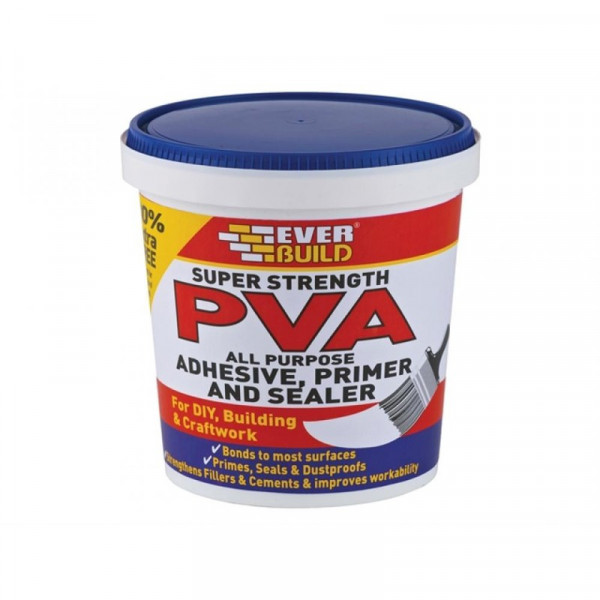 Buy Everbuild Super Strength PVA Adhesive 600ml Online - Adhesive Tapes & Glues & Accessories Buy Everbuild Super Strength PVA Adhesive 600ml Online - Adhesive Tapes & Glues & Accessories