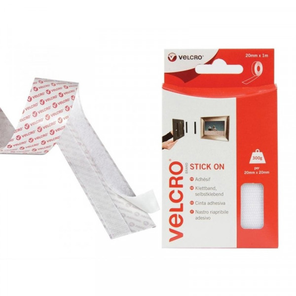 Buy Velcro Stick On VELCRO Brand Tape 20mm x 1m White Online - Adhesive Tapes & Glues & Accessories|Chemical Products Buy Velcro Stick On VELCRO Brand Tape 20mm x 1m White Online - Adhesive Tapes & Glues & Accessories|Chemical Products