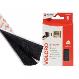 Velcro Stick on Velcro Brand Tape 20mm X 1m Black