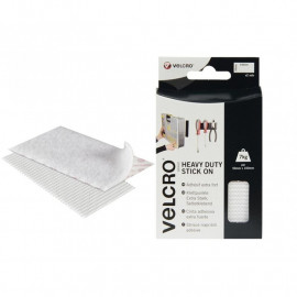 Velcro Heavy Duty Velcro Brand Stick on Strips 2 50 X100mm White