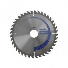Irwin Construction Circular Saw Blade 190mm X 30mm X 40t