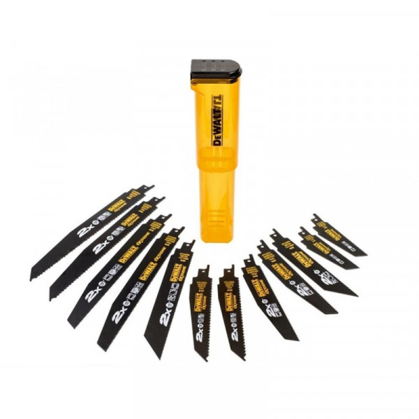 Buy DeWalt DT2441L 2X Life Reciprocating Saw Blade Set 12 Piece Online - Workshop Equipment