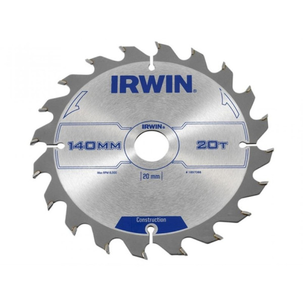 Buy Irwin 1897088 140mm Circular Saw Blade 20T Online - Workshop Equipment Buy Irwin 1897088 140mm Circular Saw Blade 20T Online - Workshop Equipment