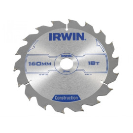 Irwin Circular Saw Blade 160 X 20mm X 18t Atb
