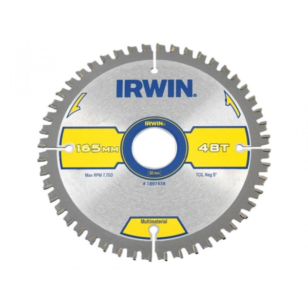 Buy Irwin Multi Material Circular Saw Blade 165 x 30mm x 48T TCGNeg Online - Workshop Equipment Buy Irwin Multi Material Circular Saw Blade 165 x 30mm x 48T TCGNeg Online - Workshop Equipment