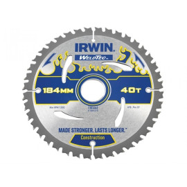 Irwin Weldtec Circular Saw Blade 184 X 30mm X 40t Atb